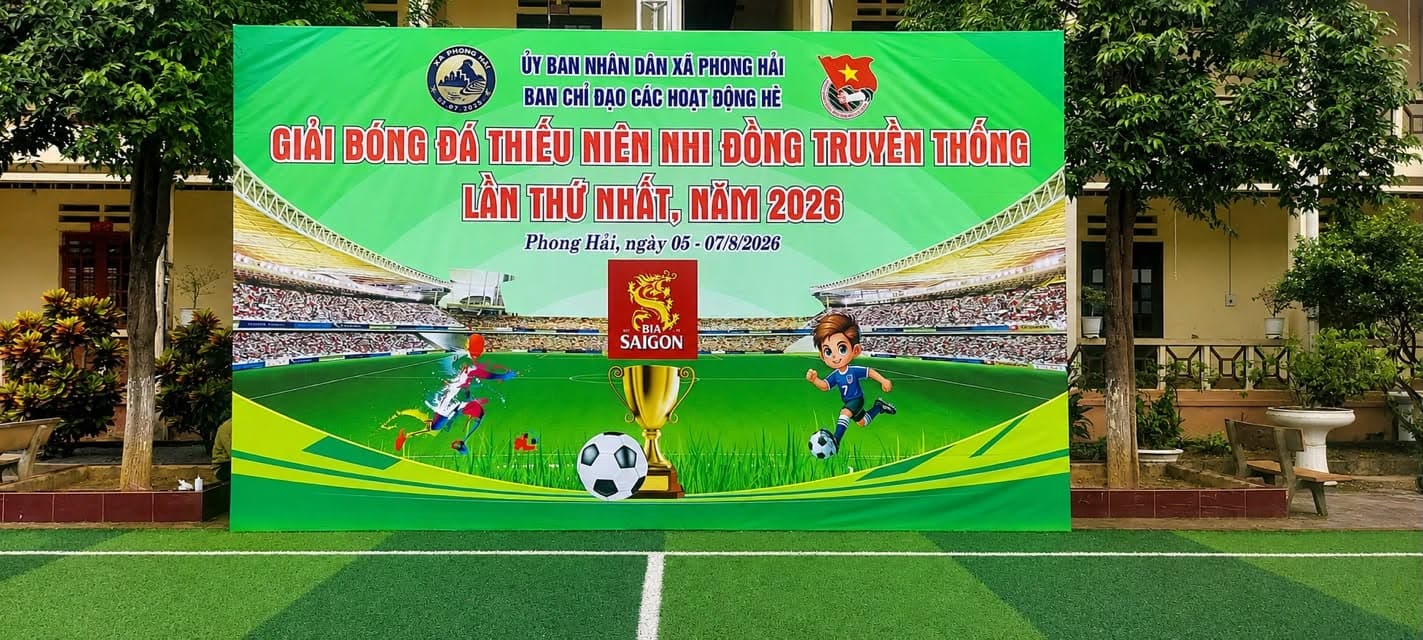 Sôi động Giải bóng đá Thiếu niên, Nhi đồng truyền thống lần thứ Nhất năm 2026 – Kính mời Nhân dân đến cổ vũ!